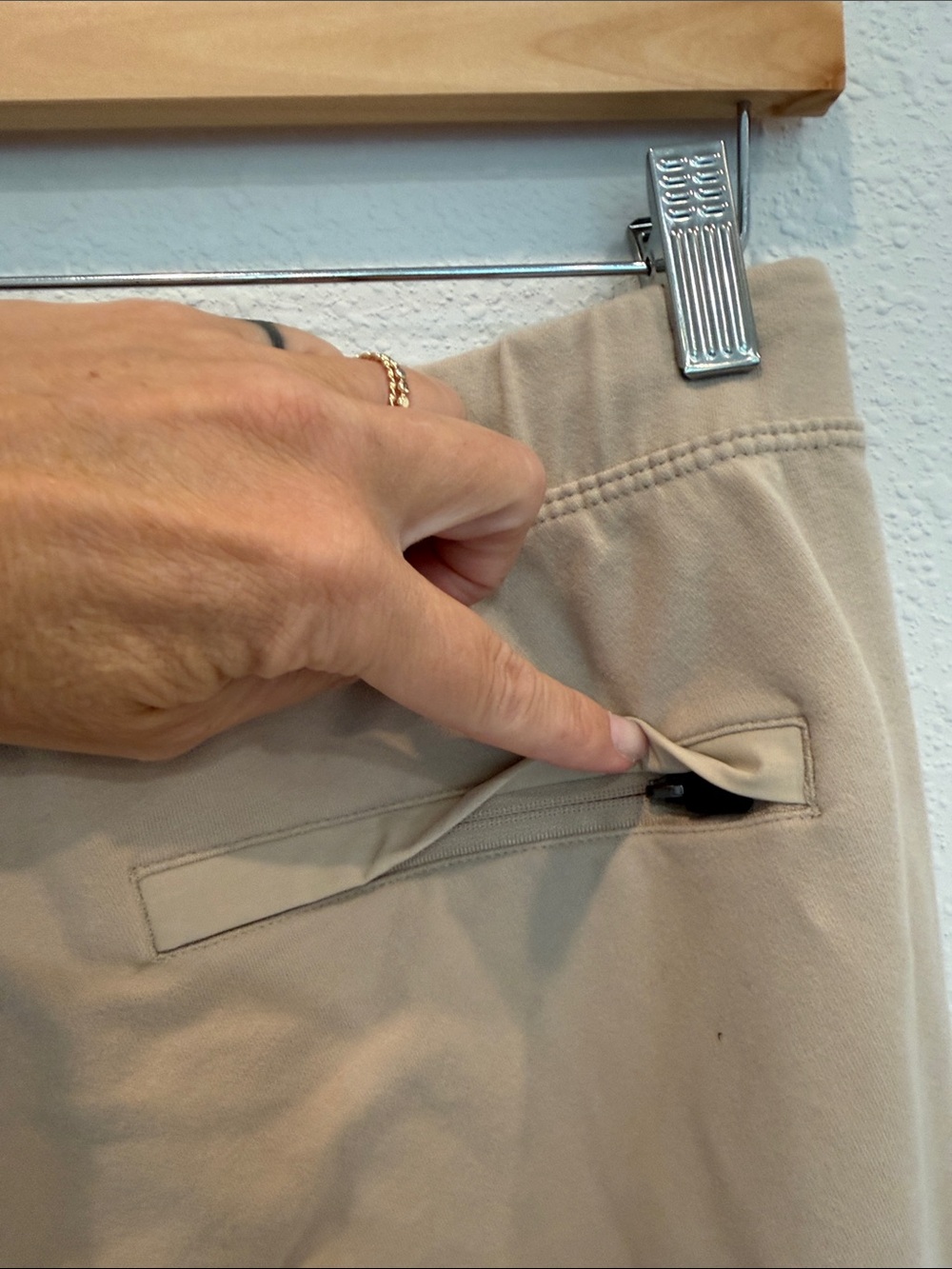 Mack Weldon Drawstring Joggers - Tan - Picture 8 of 9